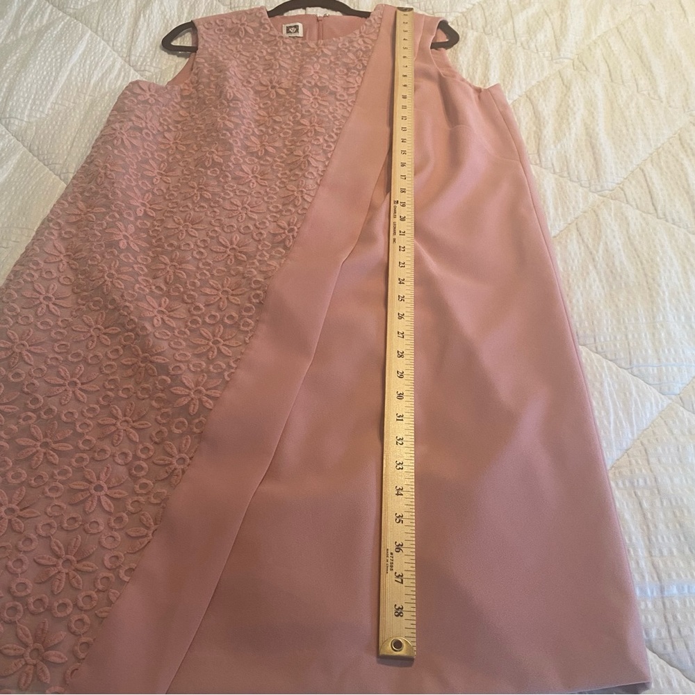 Anne Klein Embroidered Overlay
Shift Dress Women’s 16
Petal Pink - Picture 8 of 14